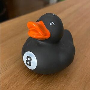 Pool/Billiard Ball Themed 8 Eight Ball 2" Inch Vinyl Rubber Duck